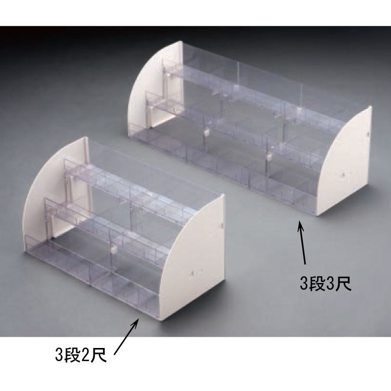 美術工芸品　三段ひな壇 カラー木製ひな壇 3段 4色展開 | 推し活グッズの達人
