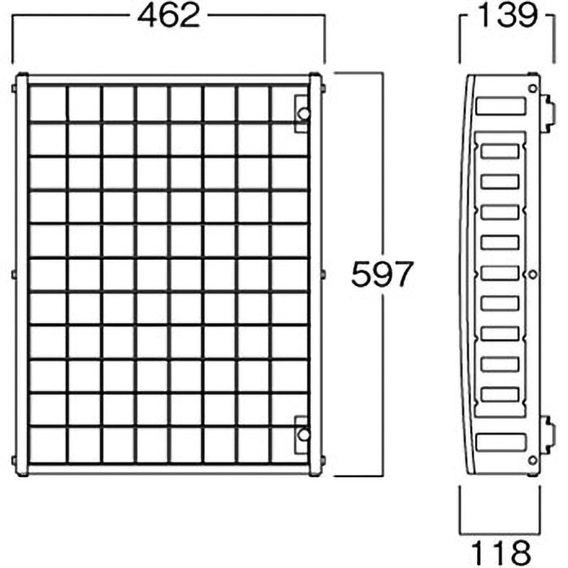 エバーフレッシュ　リビングサイズ　no4 EL554 サイドフェンス 1個 河淳 【通販モノタロウ】