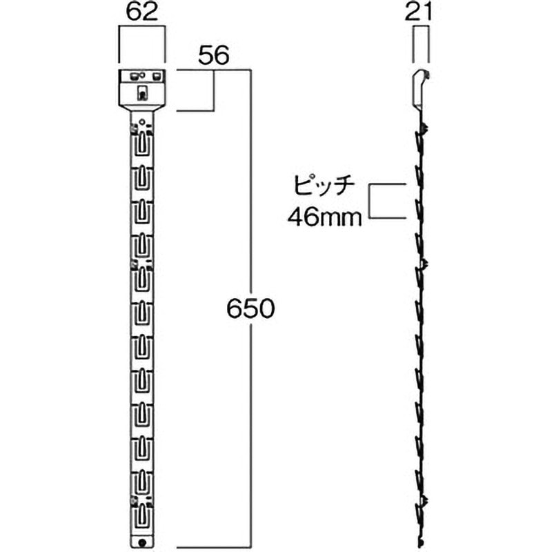フック EK254 フックストリップ 1個 河淳 【通販モノタロウ】