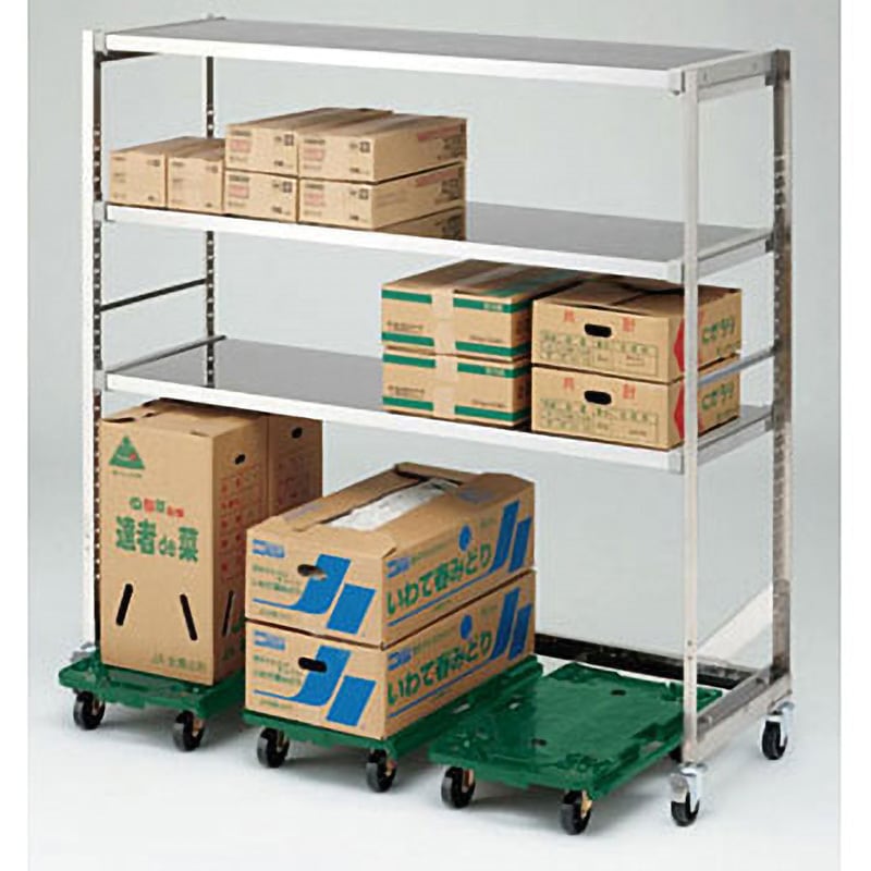 BEA007A01 ストックシェルフベース SUSキャスター仕様 1台 河淳 【通販モノタロウ】