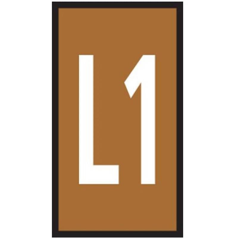 561-01311 ケーブルマーカー 茶 1袋 1000個入 1袋(1000個) ヘラマンタイトン(旧:タイトン) 【通販モノタロウ】