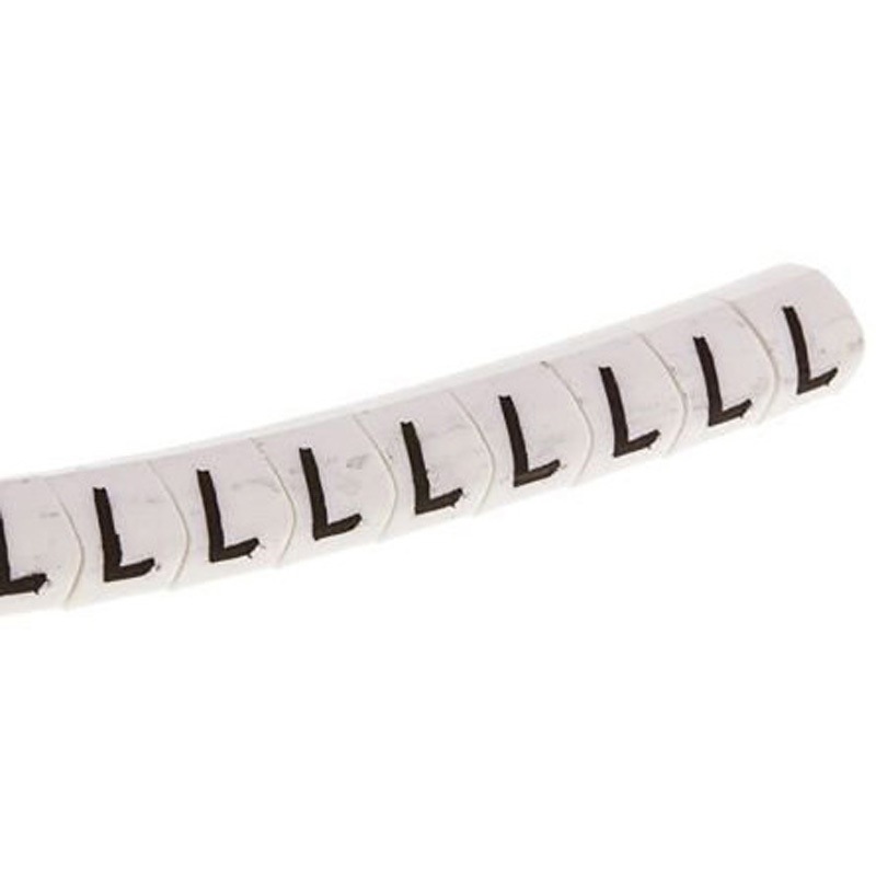 901-10593 909-3146-PVC ケーブルマーカー 白地に黒 なし 1セット 1000個入 1セット(1000個) ヘラマンタイトン(旧:タイトン) 【通販モノタロウ】
