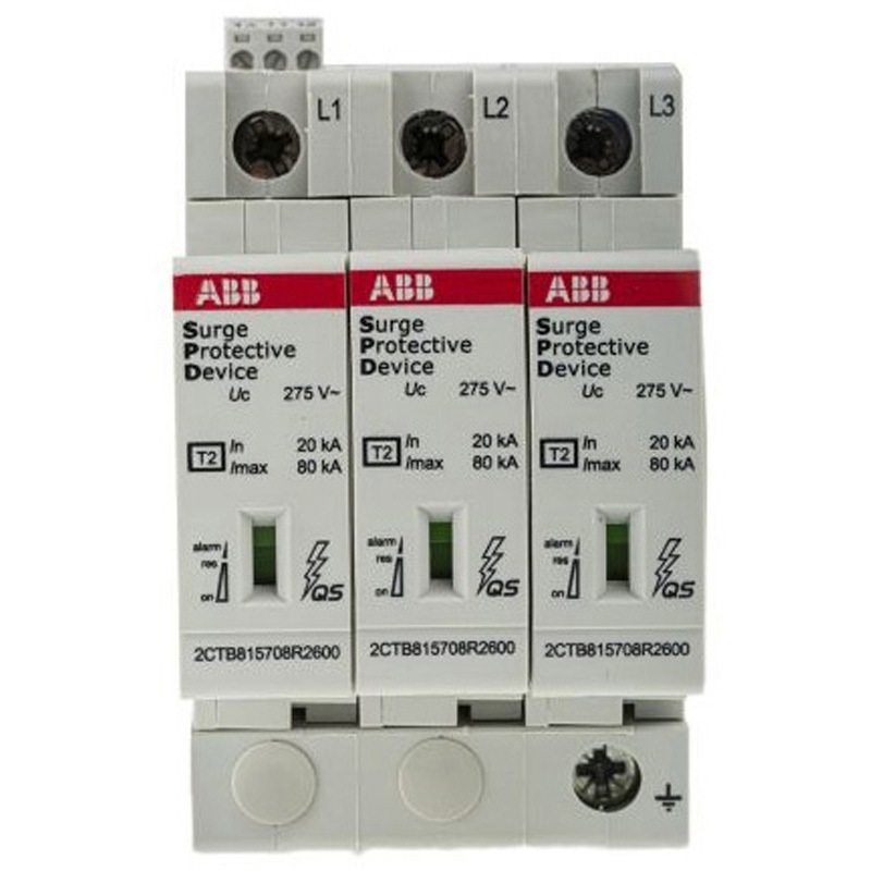 2CTB815708R0600 OVR T2 3L 80-275s P TS QS サージ防止装置 275 V 80kA DINレール ABB 1個 2CTB815708R0600 OVR T2 3L 80-275s P TS QS