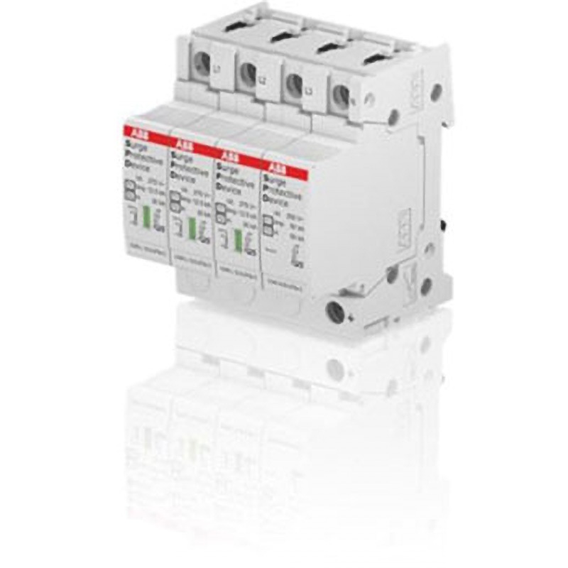 2CTB815710R1900 OVR T1-T2 3N 12.5-275s サージ防止装置 400 V ac 80kA DINレール 1個 ABB 【通販モノタロウ】