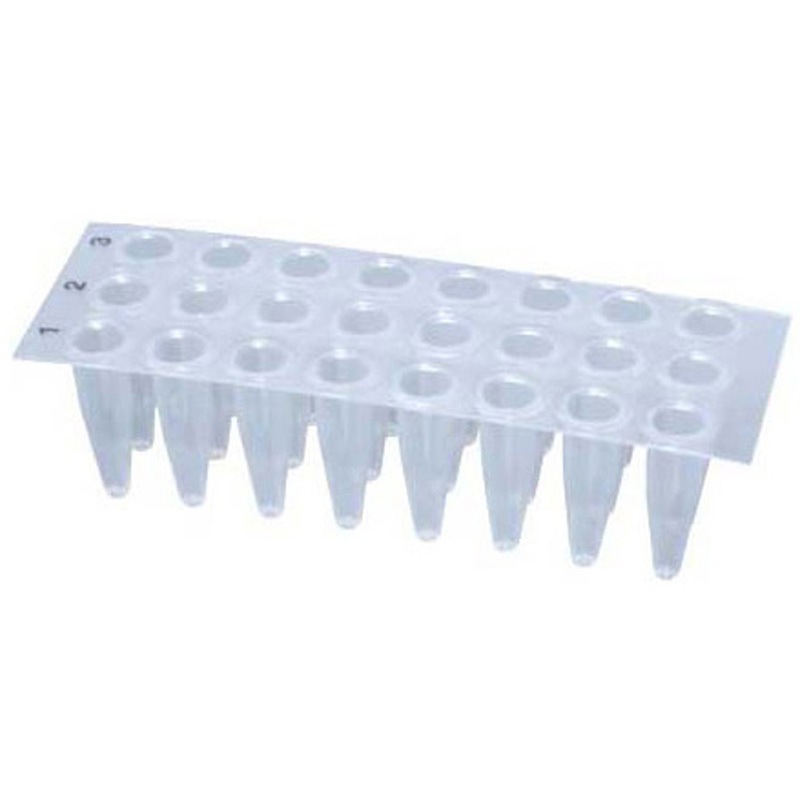 PCR-24-I PCRプレート 24well シンプレート 0.2ml ナチュラル PCR-24-Iシリーズ 1個(50枚) ビーエム機器 【通販モノタロウ】
