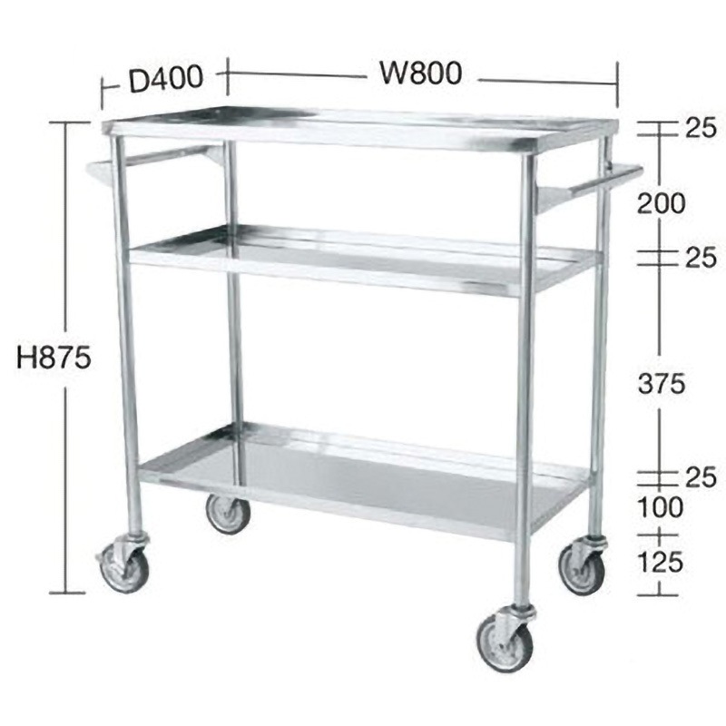 DS-6 ステンレスワゴン 暁製作所 完成品 外形寸法800×400×875mm  DS-6
