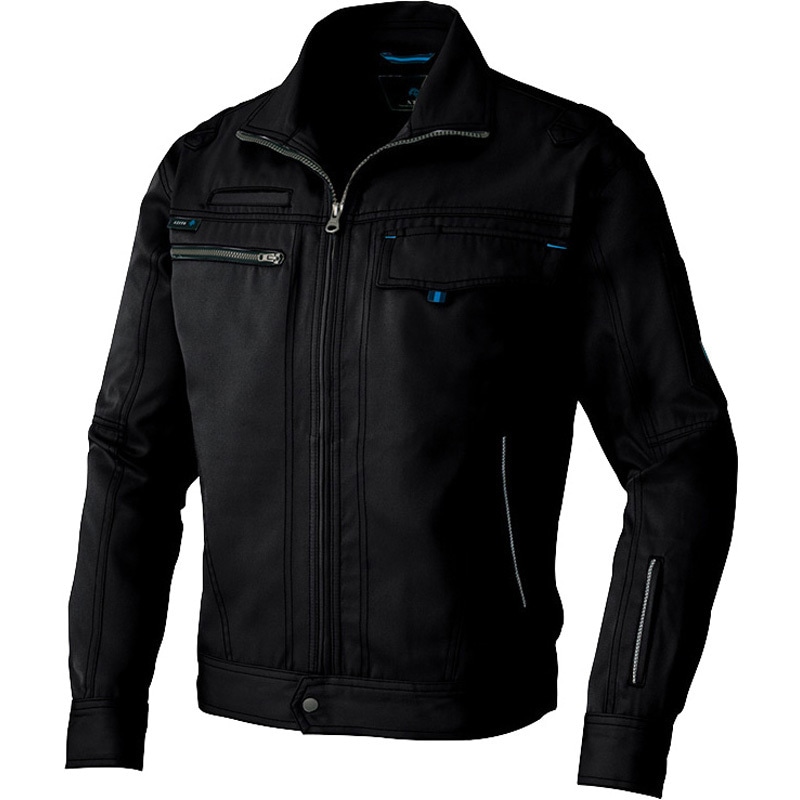 AZ-60401 長袖ブルゾン秋冬用(男女兼用) アイトス 名入れ可 ブラック色 S  AZ-60401