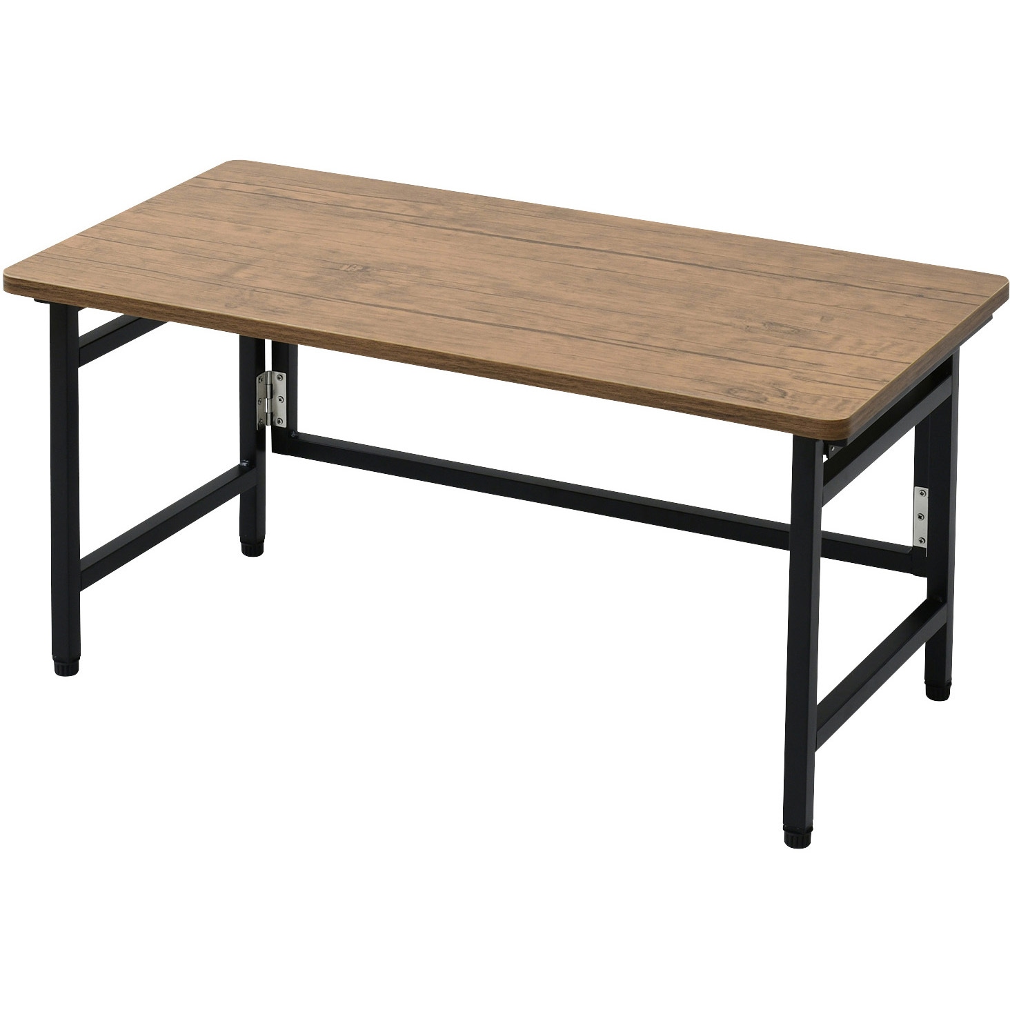 RPST8040L(ABR/BK4) 折りたたみ ローテーブル YAMAZEN(山善) 高さ400mm