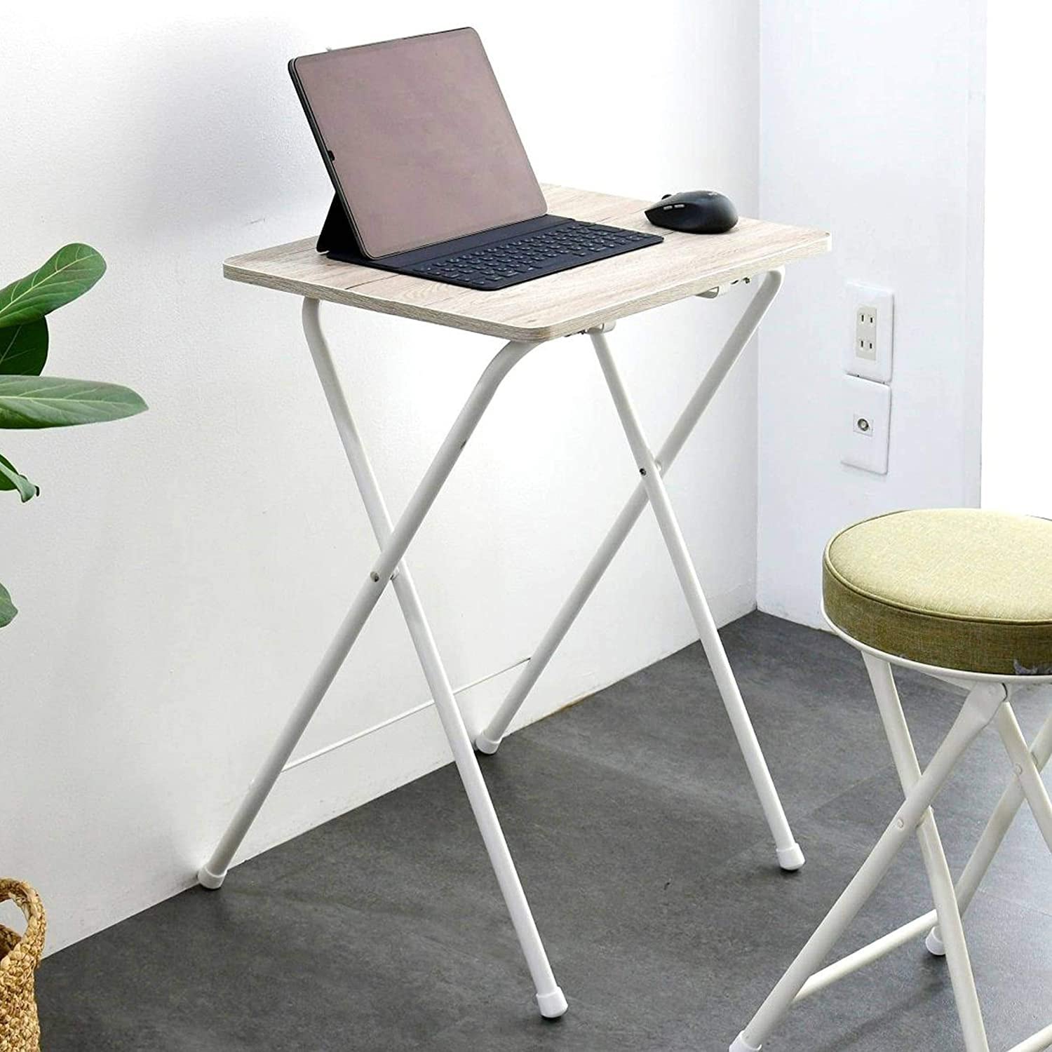 RYST5040H(AIV/WH2) 折りたたみテーブル ミニテーブルハイ YAMAZEN