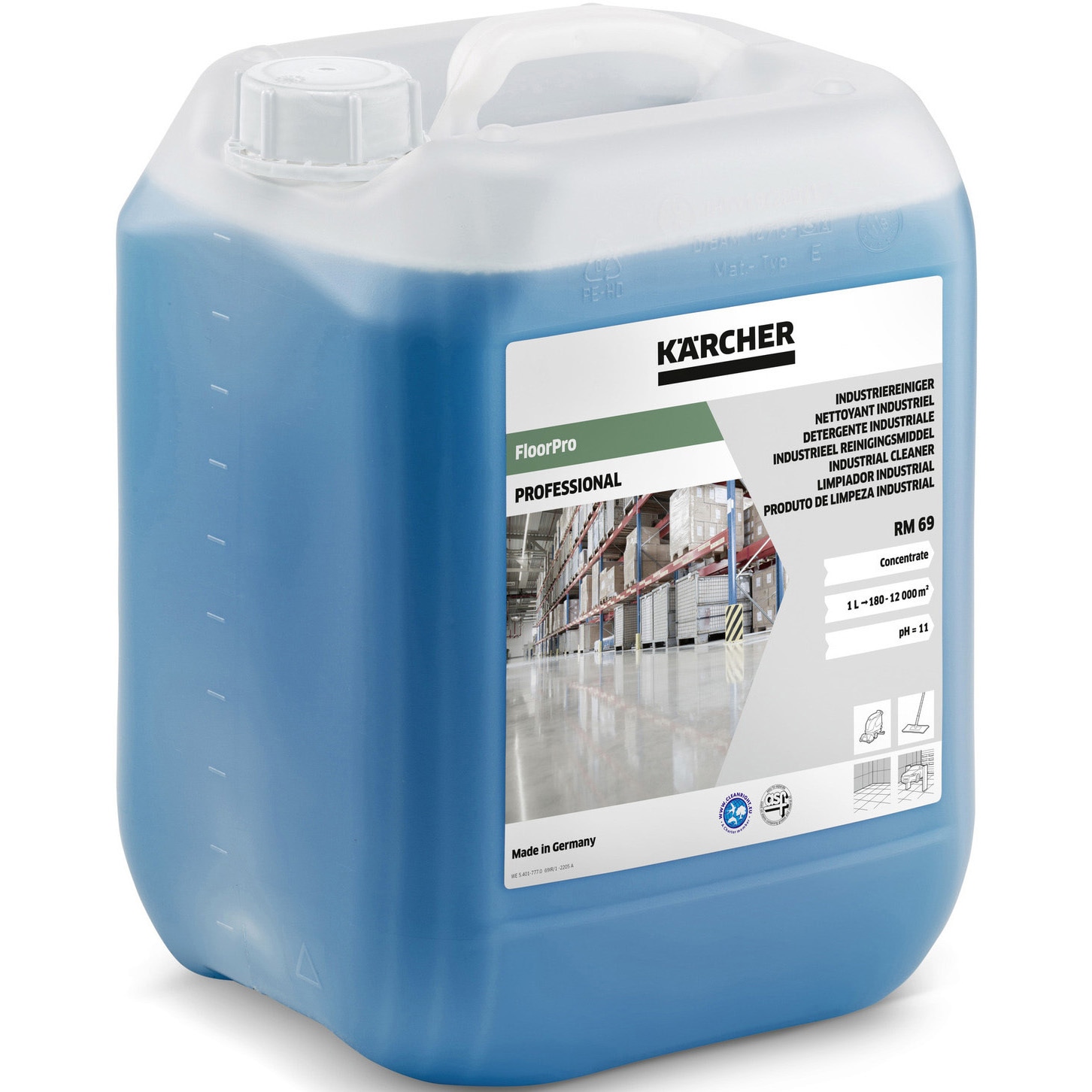 6.296-049.0 床洗浄機用洗浄剤 RM 69 ASF(10 L)(6.296-049.0) 1本(10L) ケルヒャー 【通販モノタロウ】