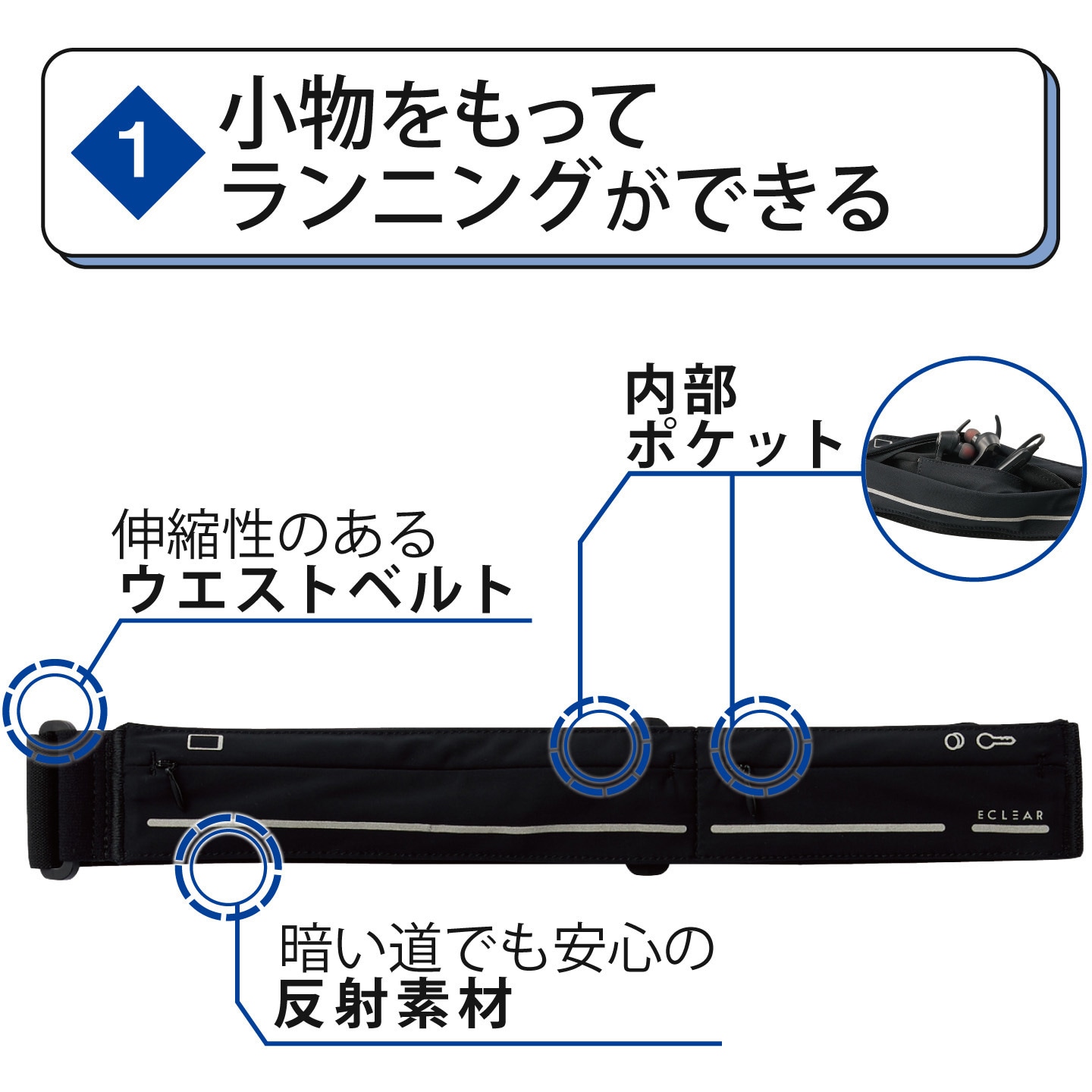 Hcf Runpsbk ランニングポーチ ウエストポーチ 小物ポケット 6 7インチ スマホ 滑り止め加工 1個 エレコムヘルスケア 通販サイトmonotaro