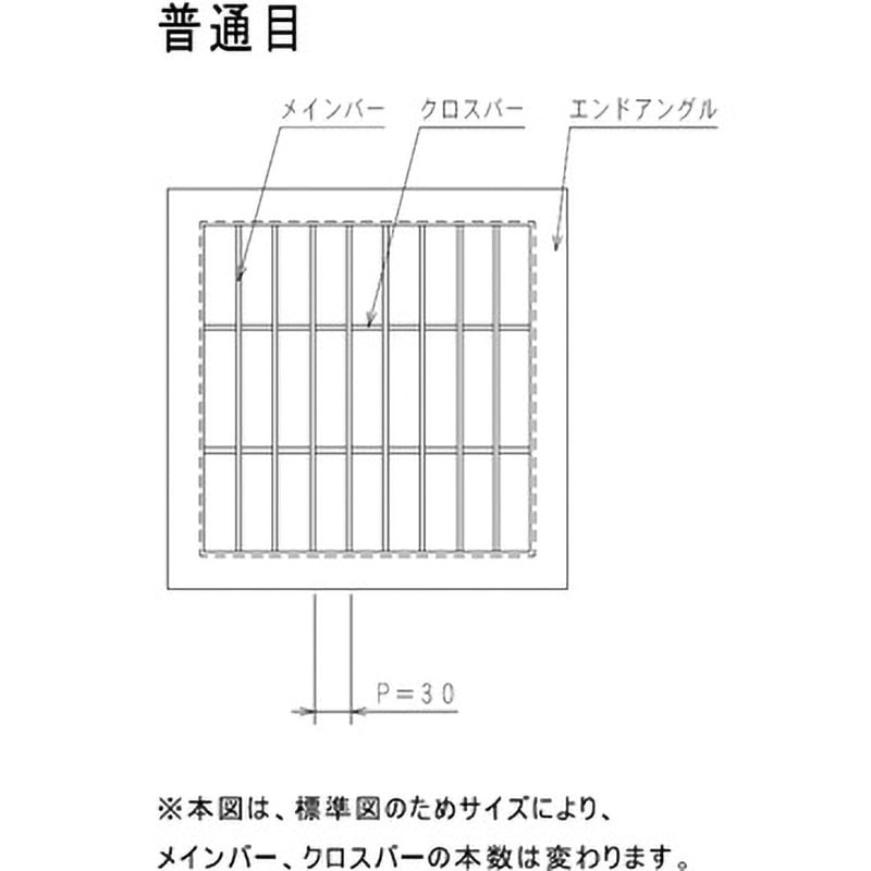 NS4L-490-P30 ステンレス普通目ますぶた イズミ 歩道用 - 【通販