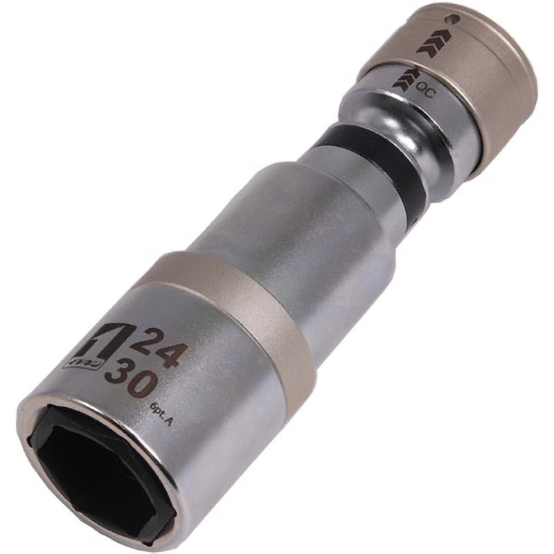 19852 IM-4W2430IUN-6K QC首振ソケット ダブル MUST TOOL 二面幅24×30mm幅39mm  19852 IM-4W2430IUN-6K