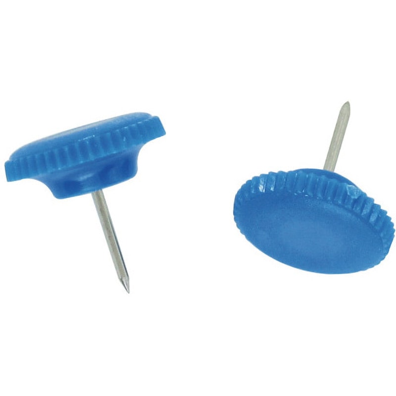 ポール真っ青トニー BX1-6-BU カラーハイタック画鋲 ミツヤ 平タイプ 青色 1ケース(25本