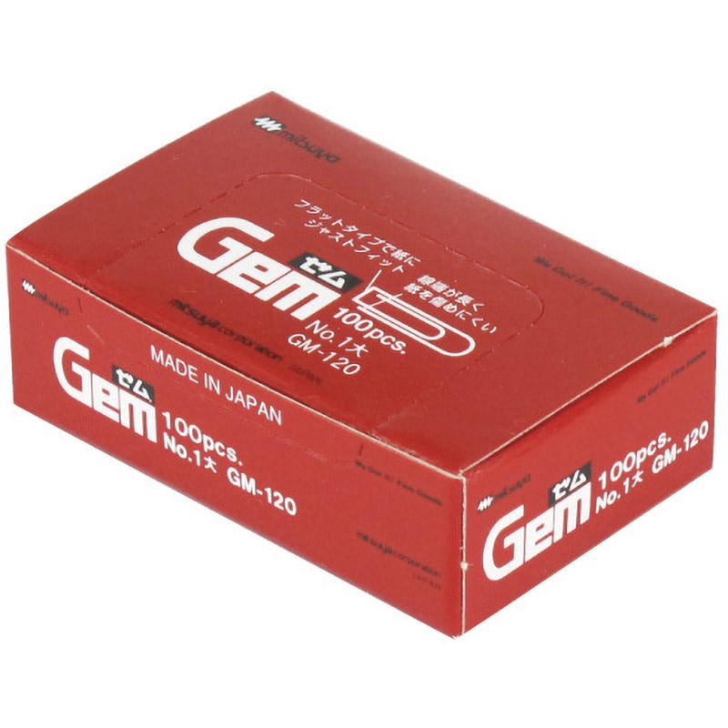 GM-120 ゼムクリップ ミツヤ 大サイズ 1箱(100本) GM-120 【通販