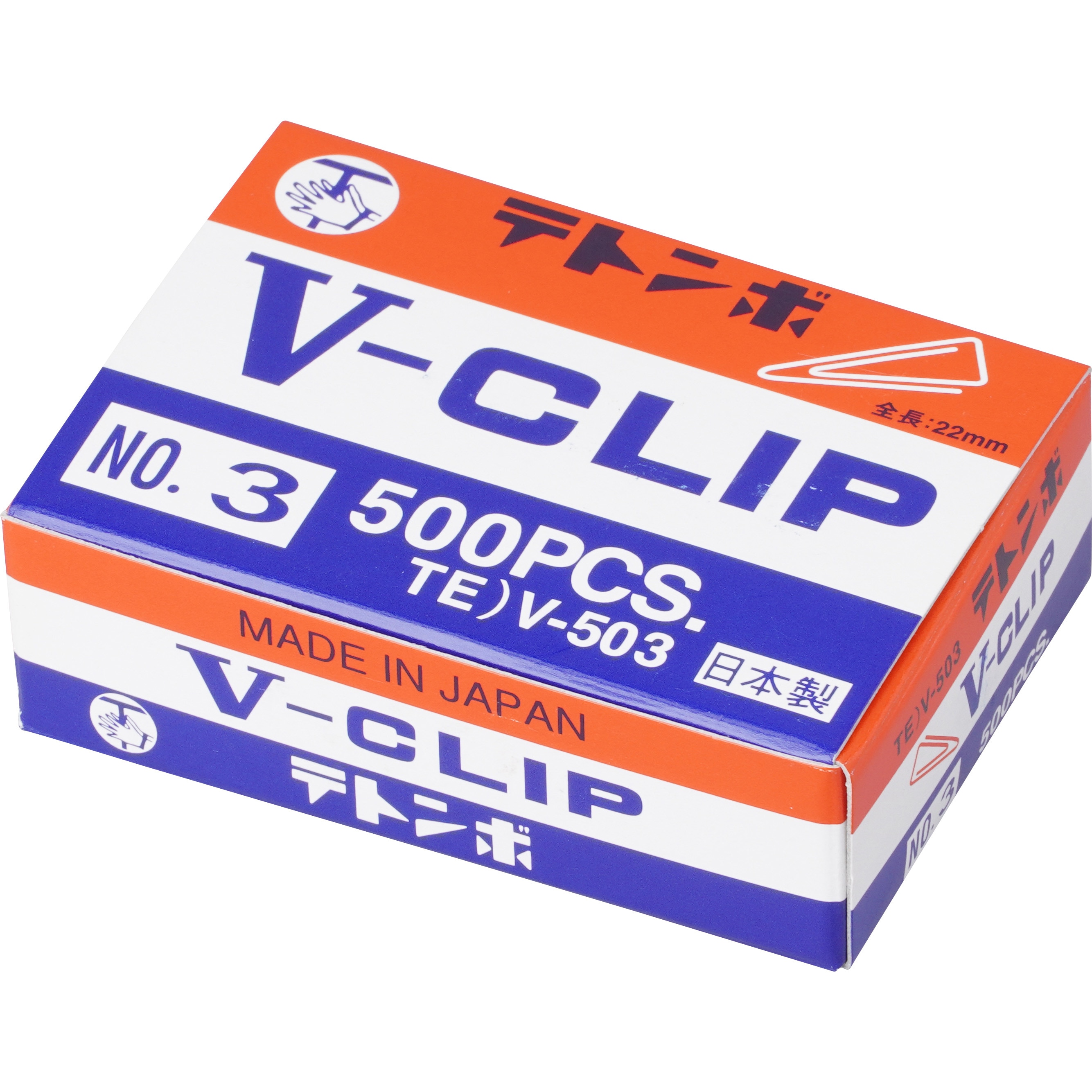 TE)V-503 テトンボVクリップ ミツヤ 小サイズ 1箱(500本) - 【通販
