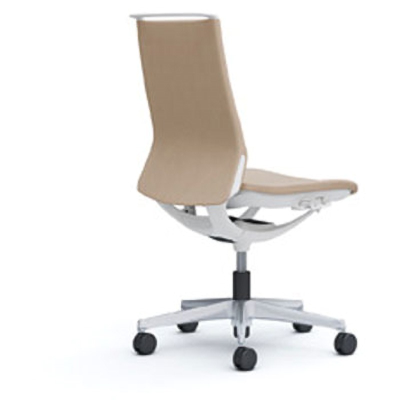 CA15BW FWM7 モード 肘なし ホワイトフレーム ミックスクロス オカムラ(岡村製作所) オフィスチェア ベージュ色 幅490mm奥行570mm高さ920mm  CA15BW FWM7