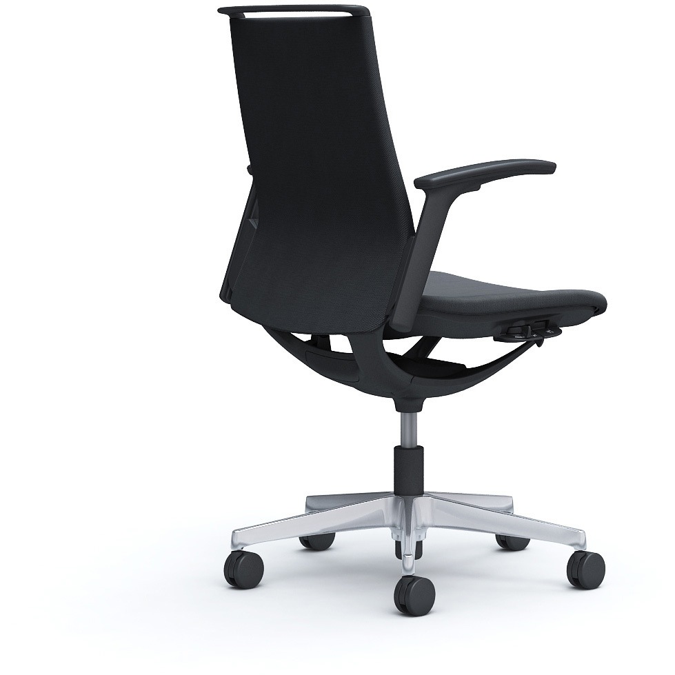 CA95BR FWM1 モード ミドルバック 可動肘 ブラックボディ 5本脚 樹脂フレーム ブラックボディ ミックスクロス 1脚 オカムラ(岡村製作所) 【通販モノタロウ】