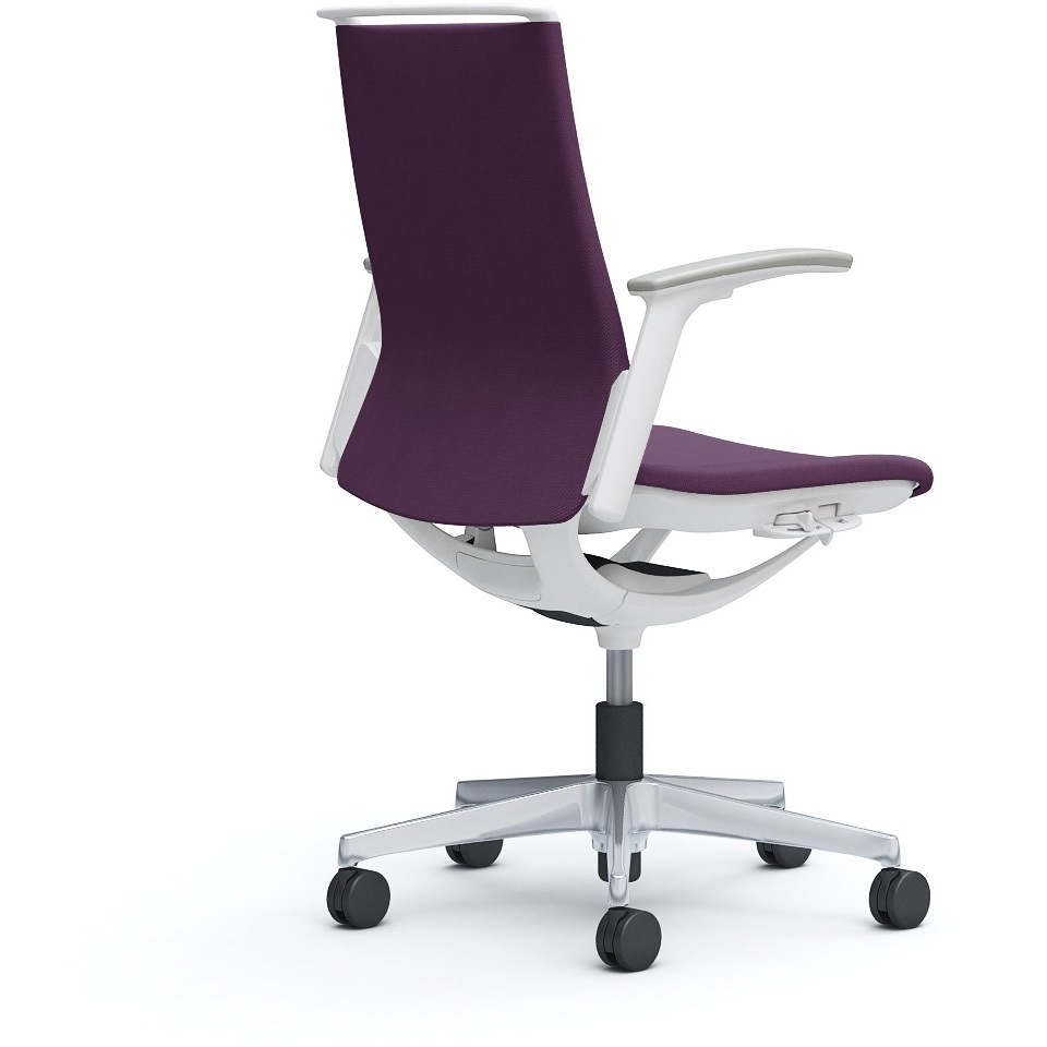 CA95BW FWN7 モード ミドルバック 可動肘 ホワイトボディ 5本脚 樹脂フレーム ホワイトボディ ミックスクロス 1脚 オカムラ(岡村製作所) 【通販モノタロウ】