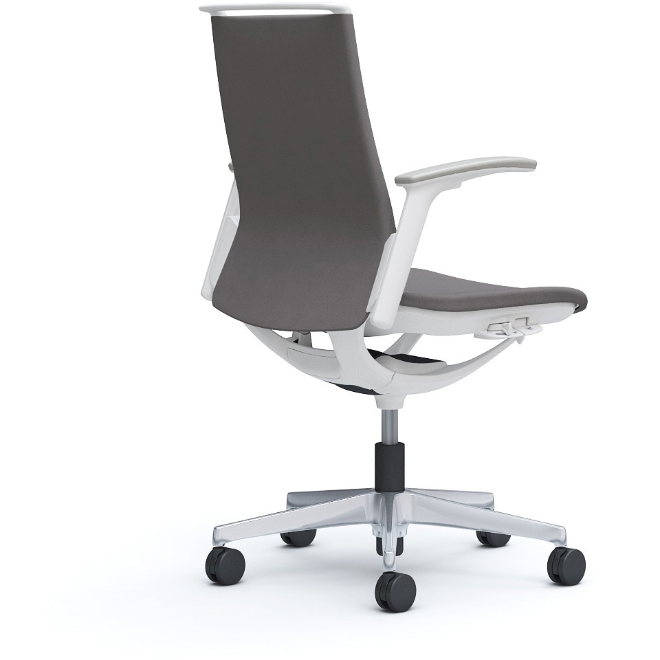 CA95BW FXW1 モード ミドルバック 可動肘 ホワイトボディ 5本脚 樹脂フレーム ホワイトボディ インターロッククロス 1脚 オカムラ(岡村製作所) 【通販モノタロウ】