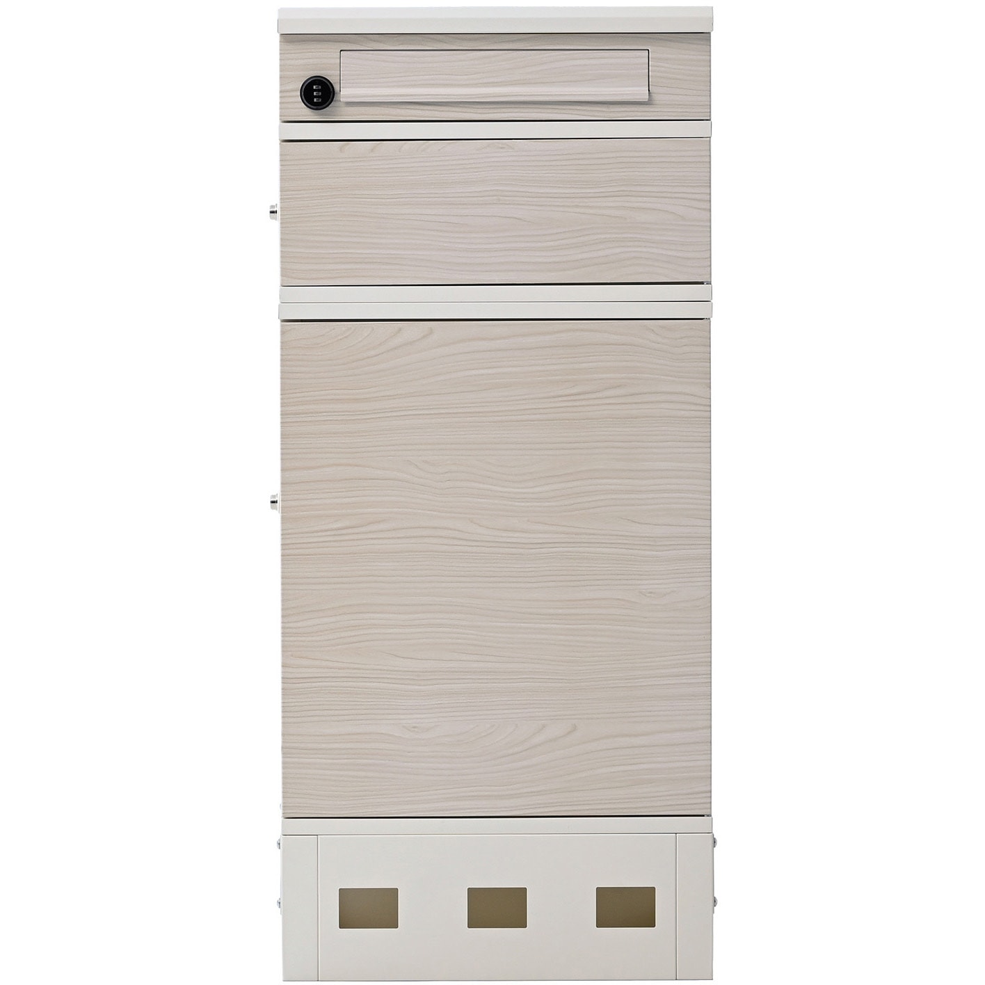 MTB-3(LWD/WH) 宅配ボックス 3段 防水 大容量 屋外 置き配ボックス