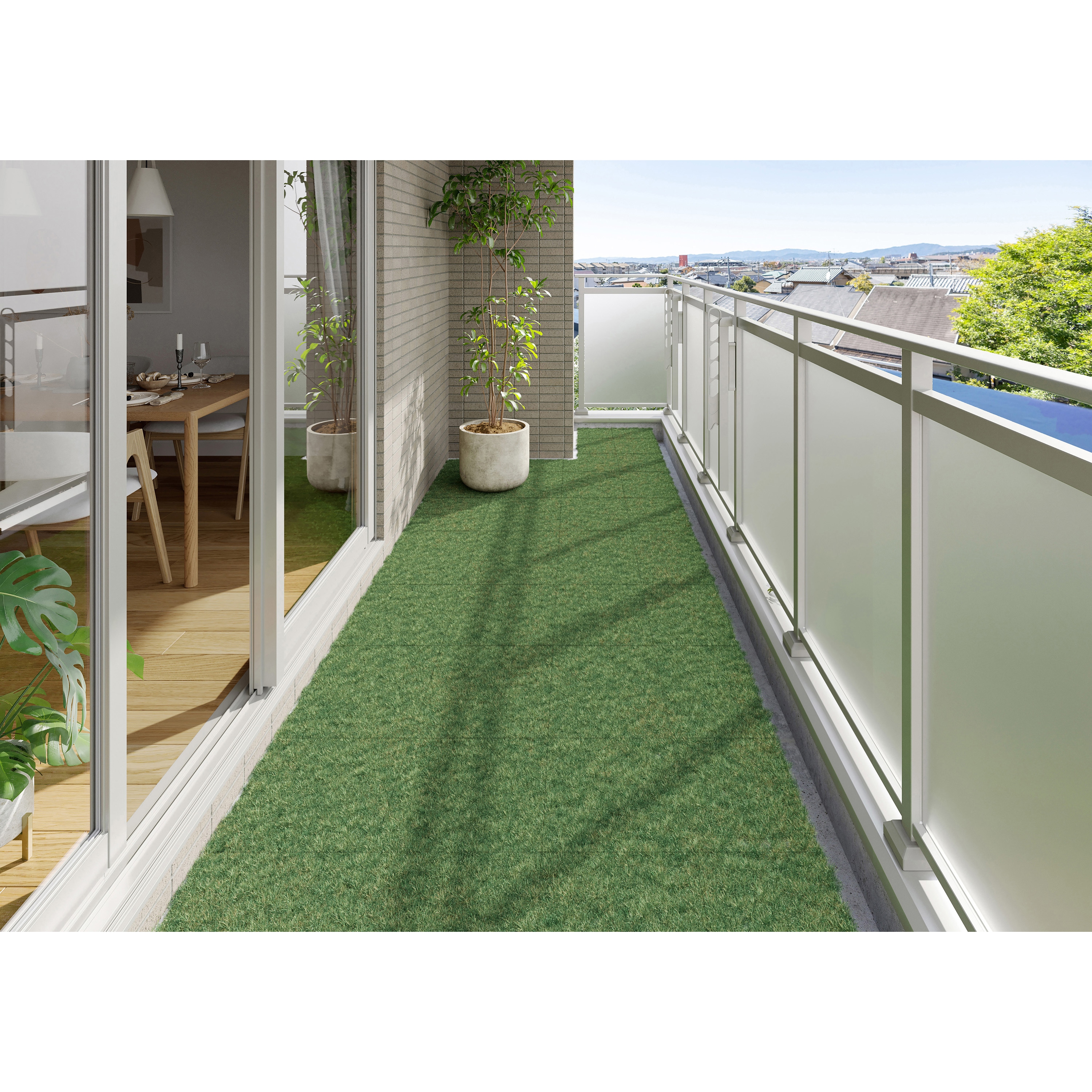 ATD-300×9 人工芝タイルデッキ アイリスオーヤマ 幅300mm 1セット(9枚 