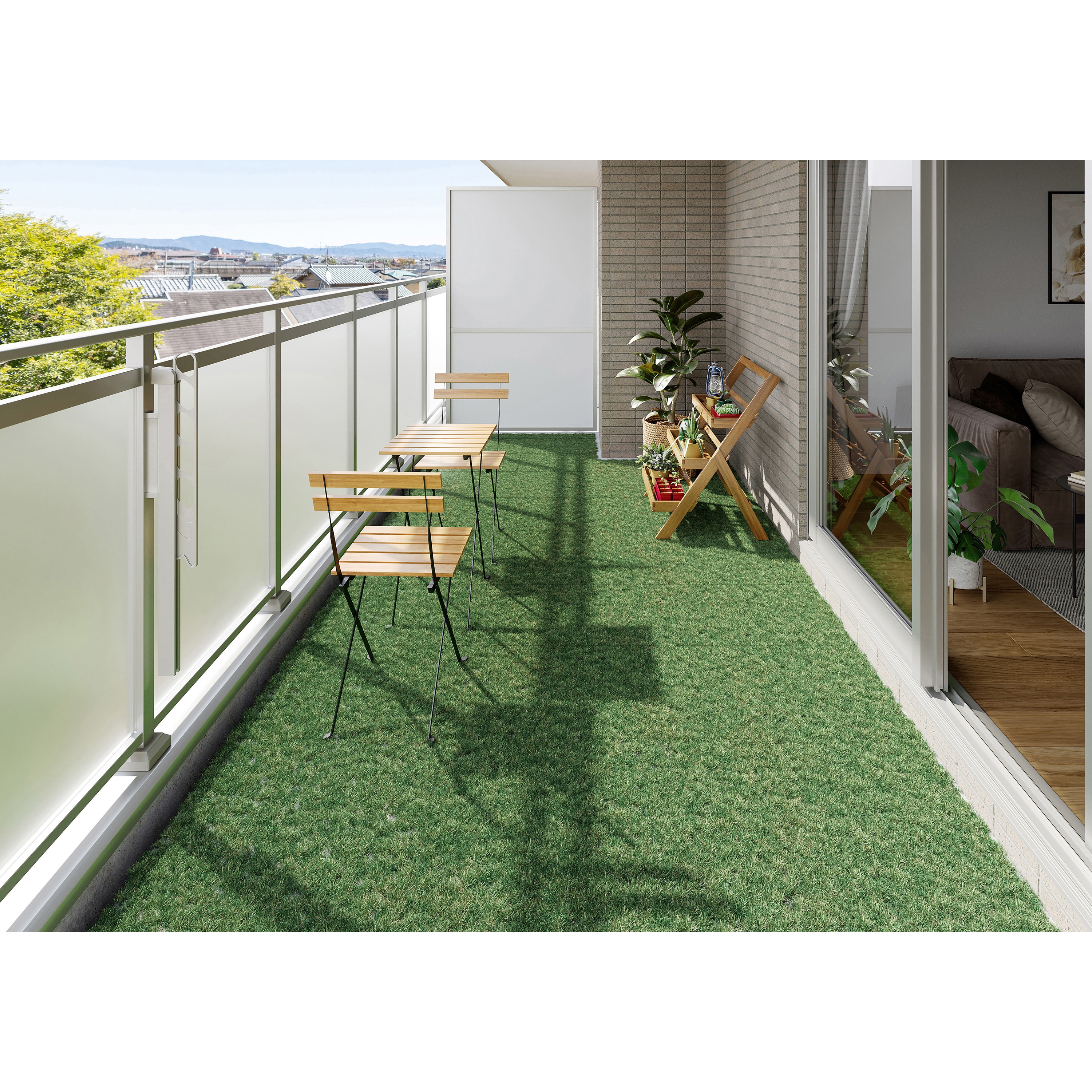 ATD-300×9 人工芝タイルデッキ アイリスオーヤマ 幅300mm 1セット(9枚 