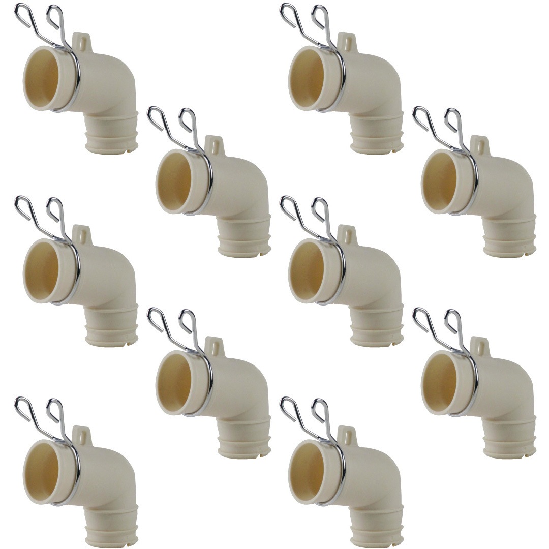 GA-LF048 これエエやん 洗濯機用排水トラップ用エルボ 原状回復 GAONA(ガオナ) 適合排水口径31mm 1セット(10個) GA-LF048