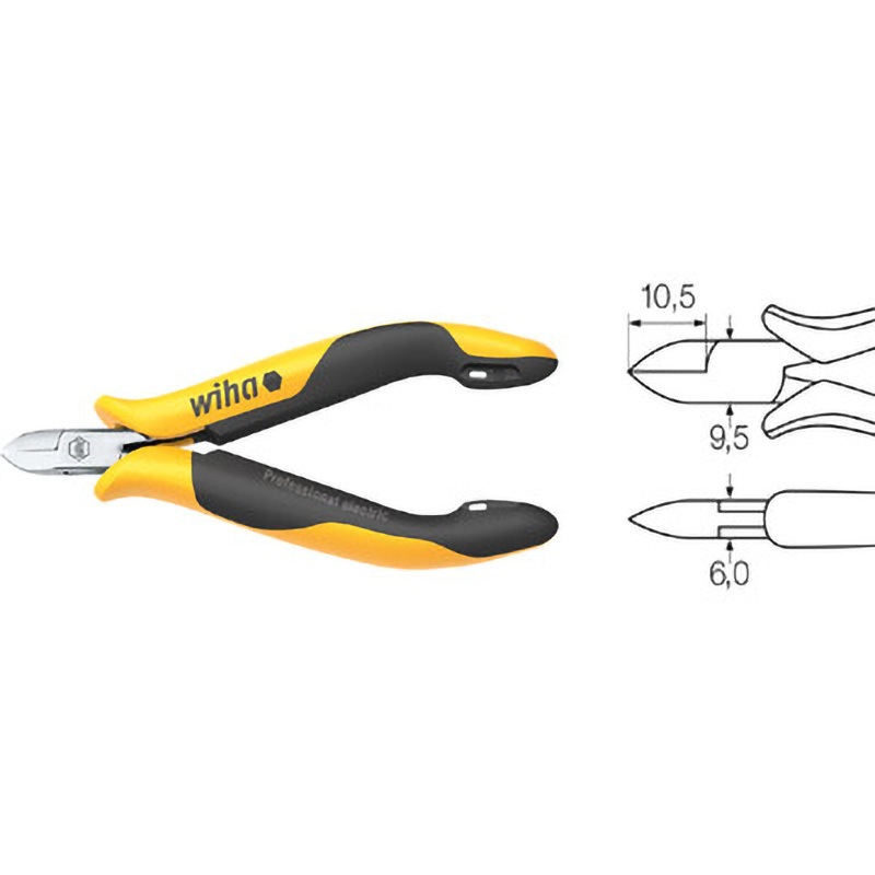 HLR682ESDN115 ESD 精密ニッパー(フラッシュ刃)115mm 1本 Wiha(ビーハ/ノガ) 【通販モノタロウ】