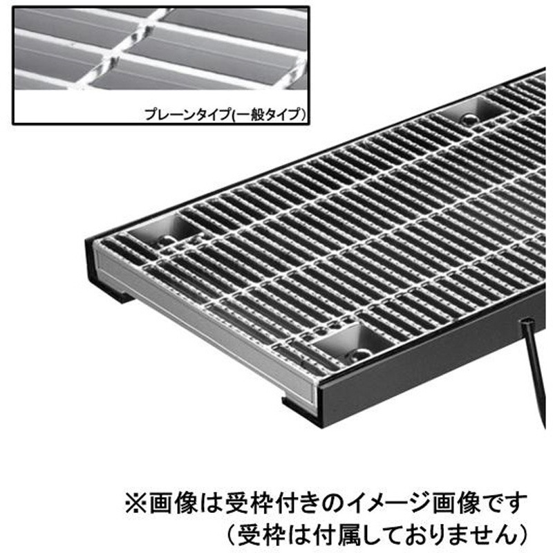 PKT-S 338-2 鋼板製グレーチング 横断溝用みぞぶた 細目ボルト固定式