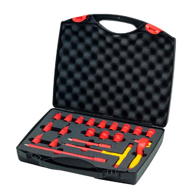 HZZ302CASE20 電気技師用 ケース入り工具セット1/2" 20本組 1セット(20点) Wiha(ビーハ/ノガ) 【通販モノタロウ】