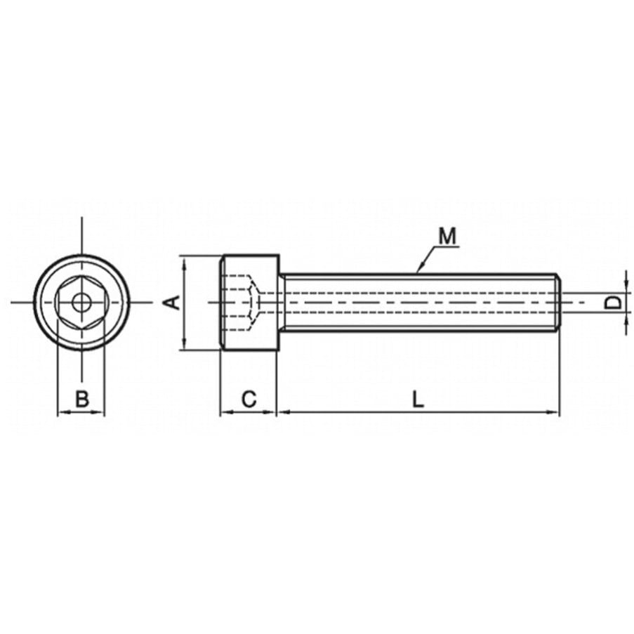 A002J0000025006000 エアー抜き六角穴付ボルト(ステンレス・全
