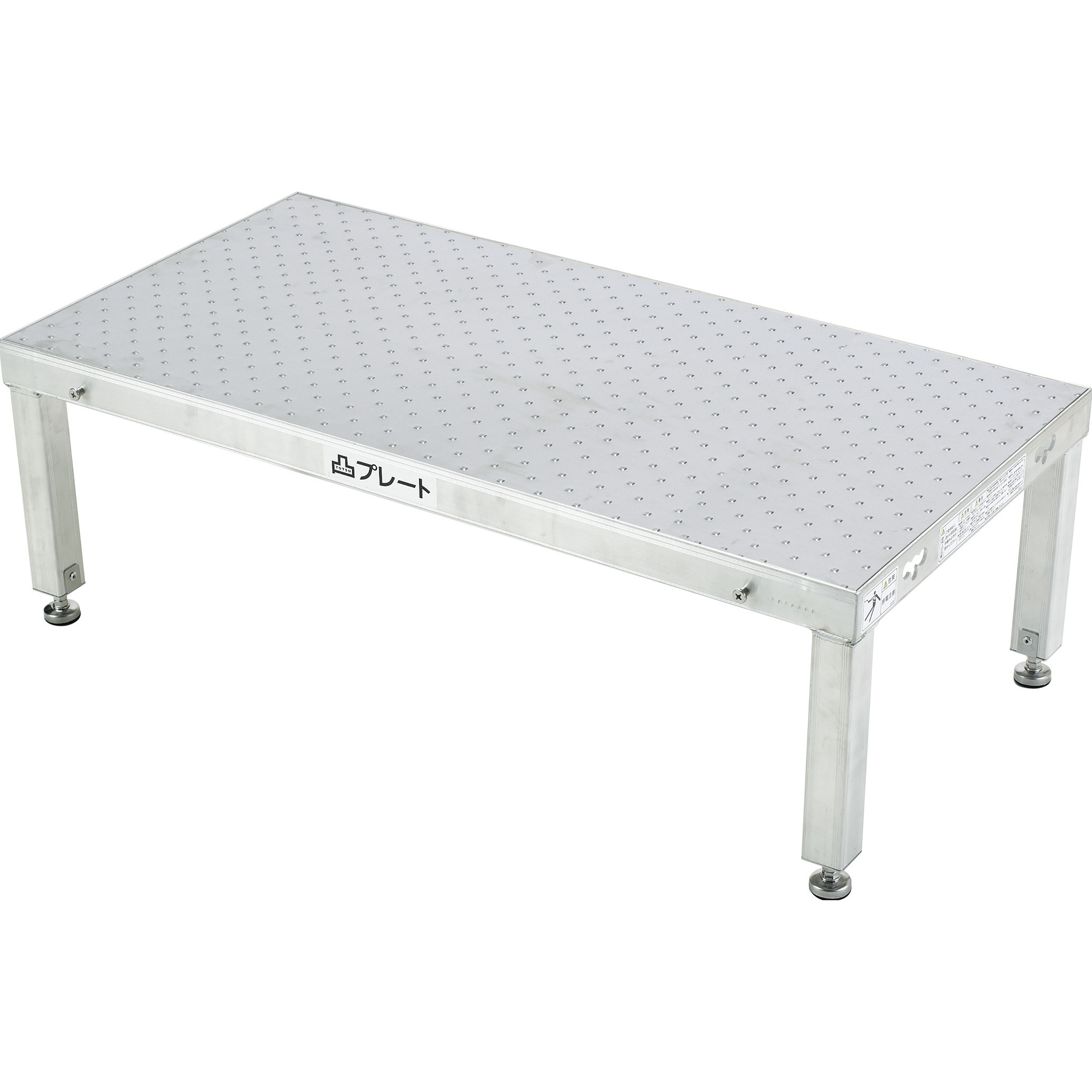 LFP-0904G 低床作業台(連結式・凸プレート) LFP アルインコ 1段 天板高さ0.30～0.33m