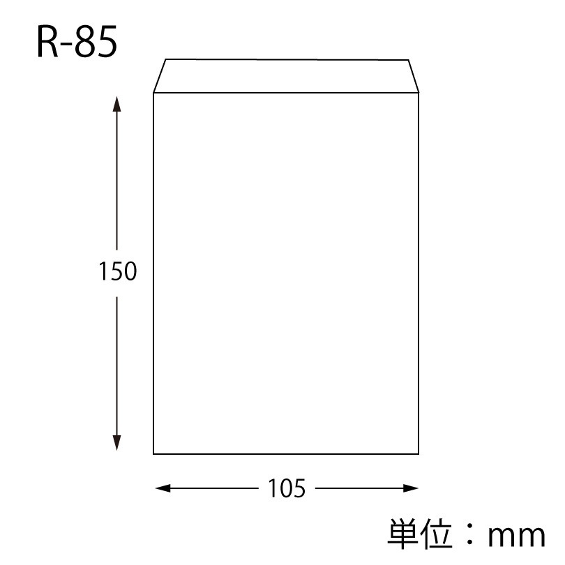 006527314 平袋 ベロ付き ストップペイル HEIKO 幅105mm高さ150mm 1袋