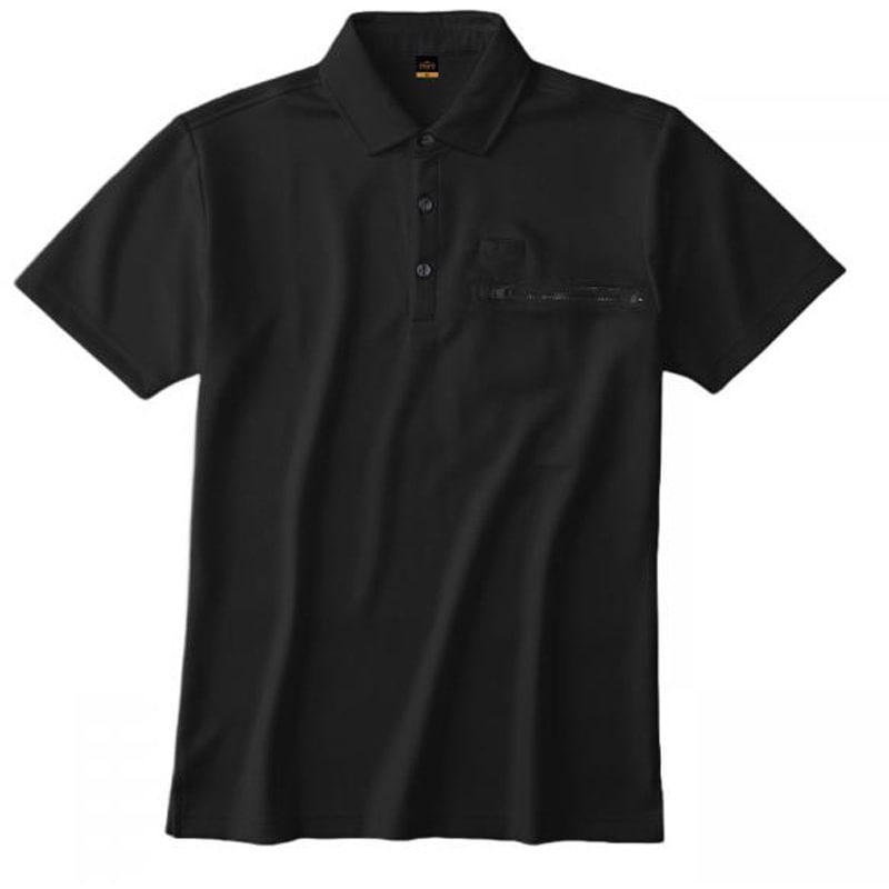 半袖ポロシャツ 黒 (サイズS)