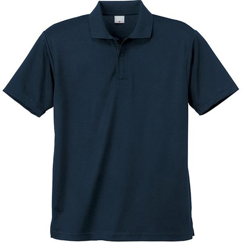 801-NVY-4L DRY半袖ポロ(ネット付) 小倉屋 ネイビー色 サイズ4L