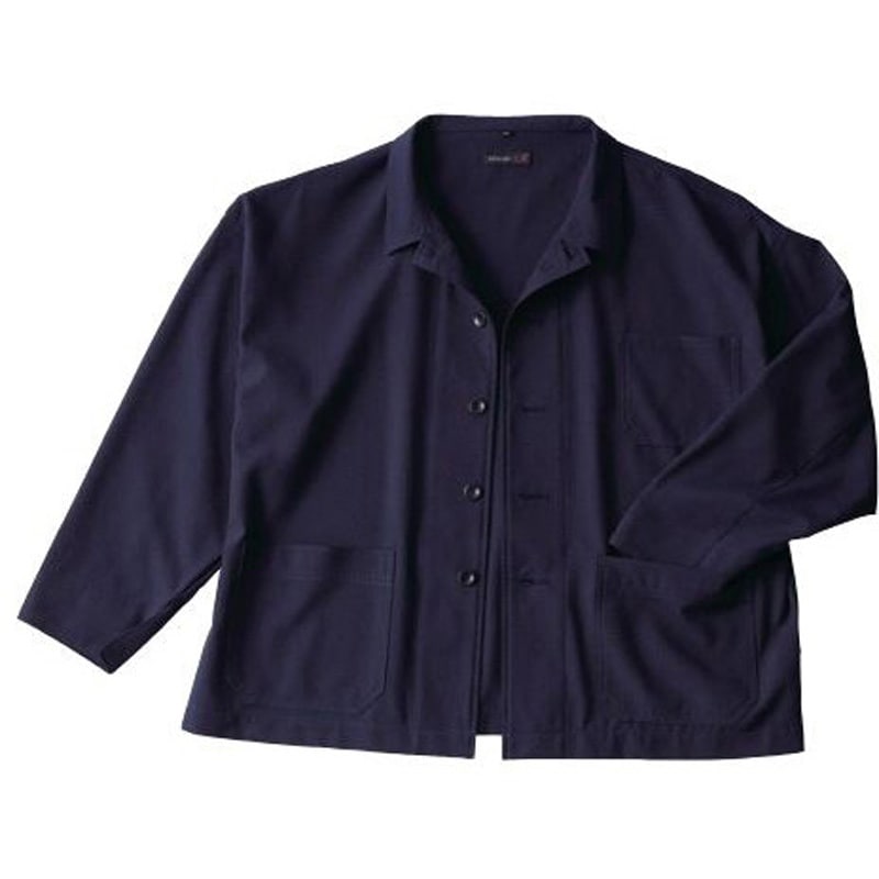 30173 ワイドジャケット クレ被服 吸水・速乾 混率サッカー/ポリエステル100% ネイビー色 S着丈61cm