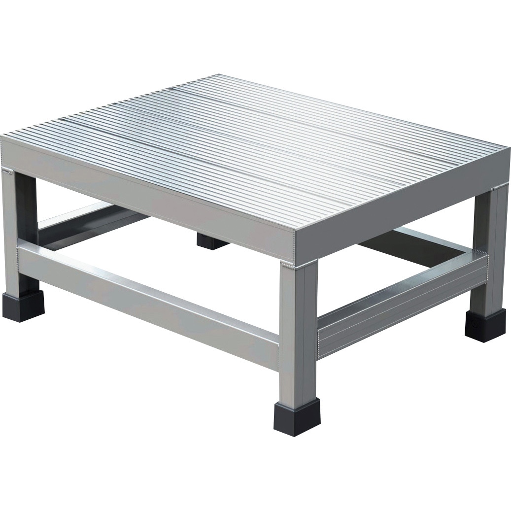 WTDB-5425 アルミ製溶接一体構造型作業台 TRUSCO 1段 天板高さ0.25m天板幅500mm奥行400mm  WTDB-5425