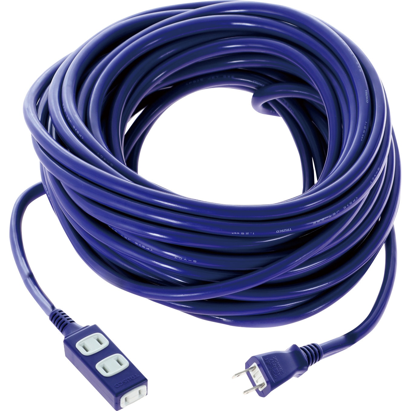 TRIS15-203-VI ソフトタイププラグ TRUSCO 3口 バイオレット色 電線長さ20m  TRIS15-203-VI 5,974円