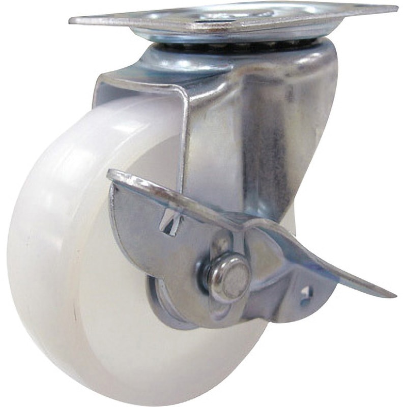 TRUSCO 作業台用キャスターセット Φ100ゴム車 ( EW-100CA ) トラスコ中山(株) ＴＲＵＳＣＯ ＴＲ型プレス製運搬車用キャスター Φ１００ 固定 TR100K