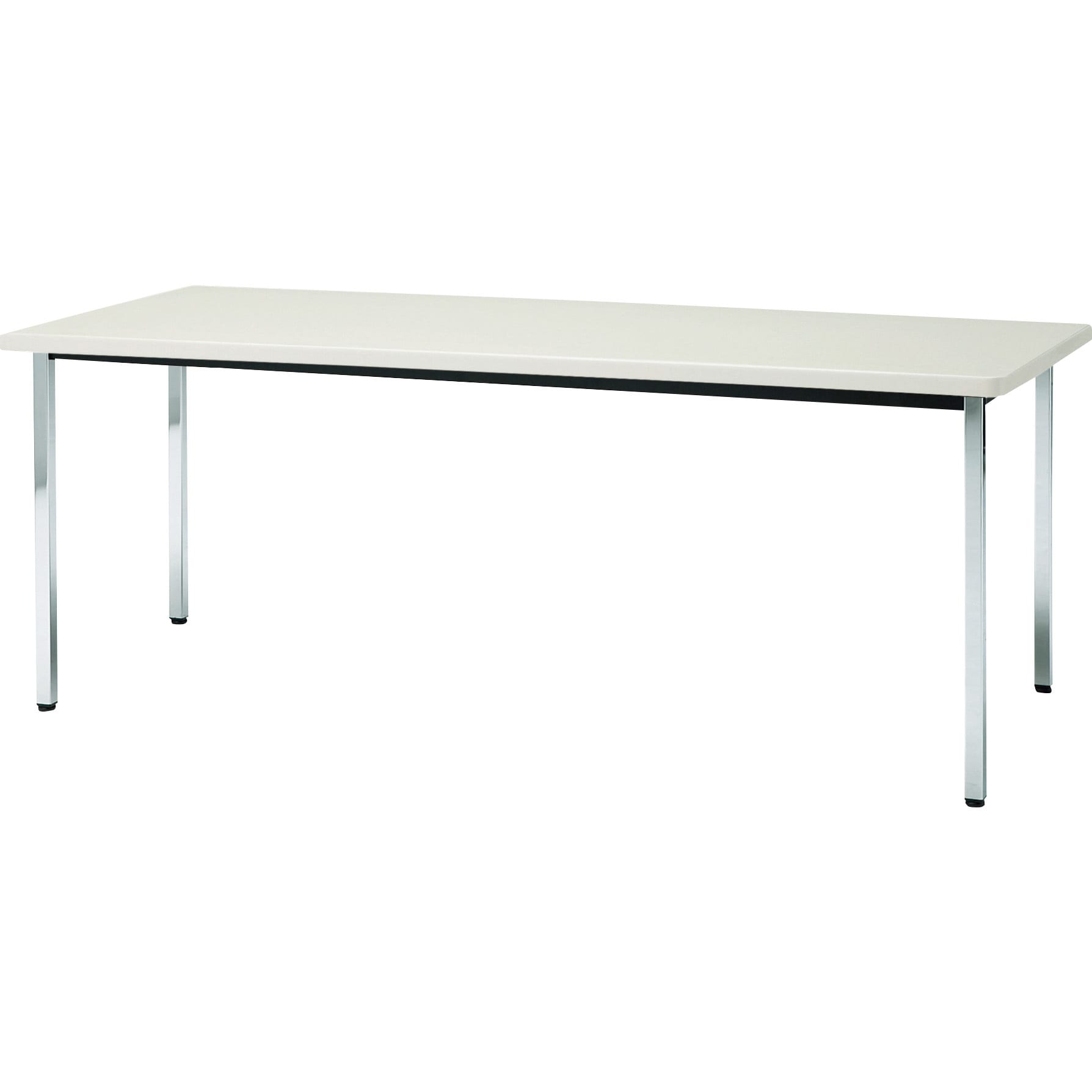 TDS1560-W 会議用テーブル(下棚なし/角脚) 1台 TRUSCO 【通販サイト