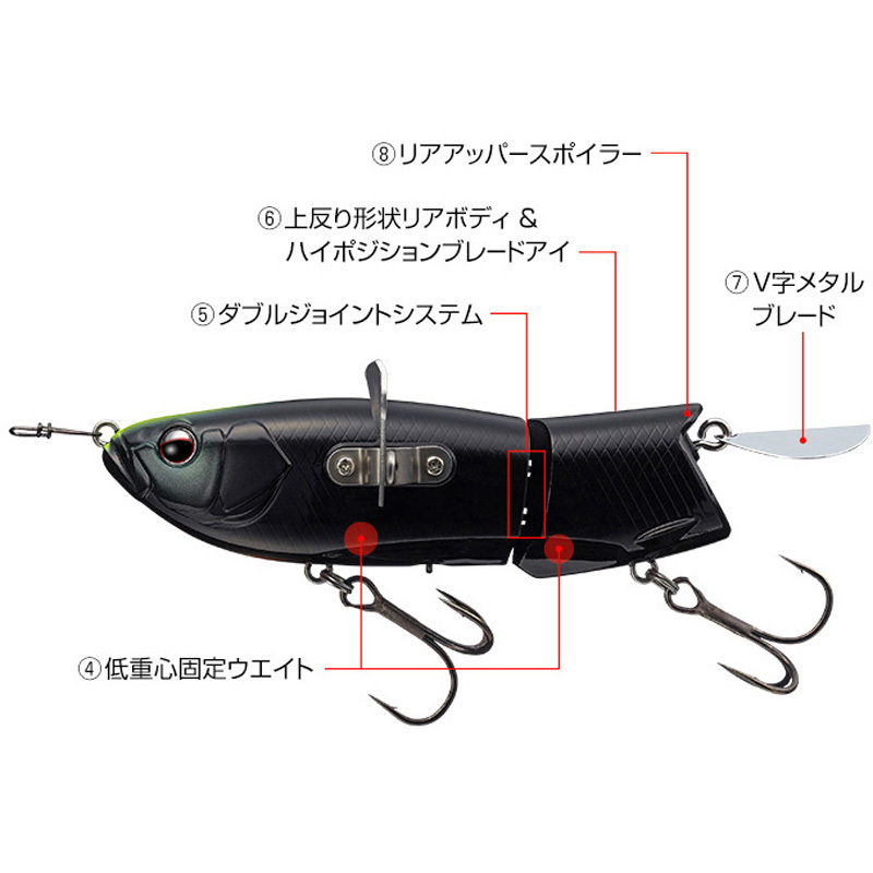 654 マットブラックボーン オッタークローラー EverGreen