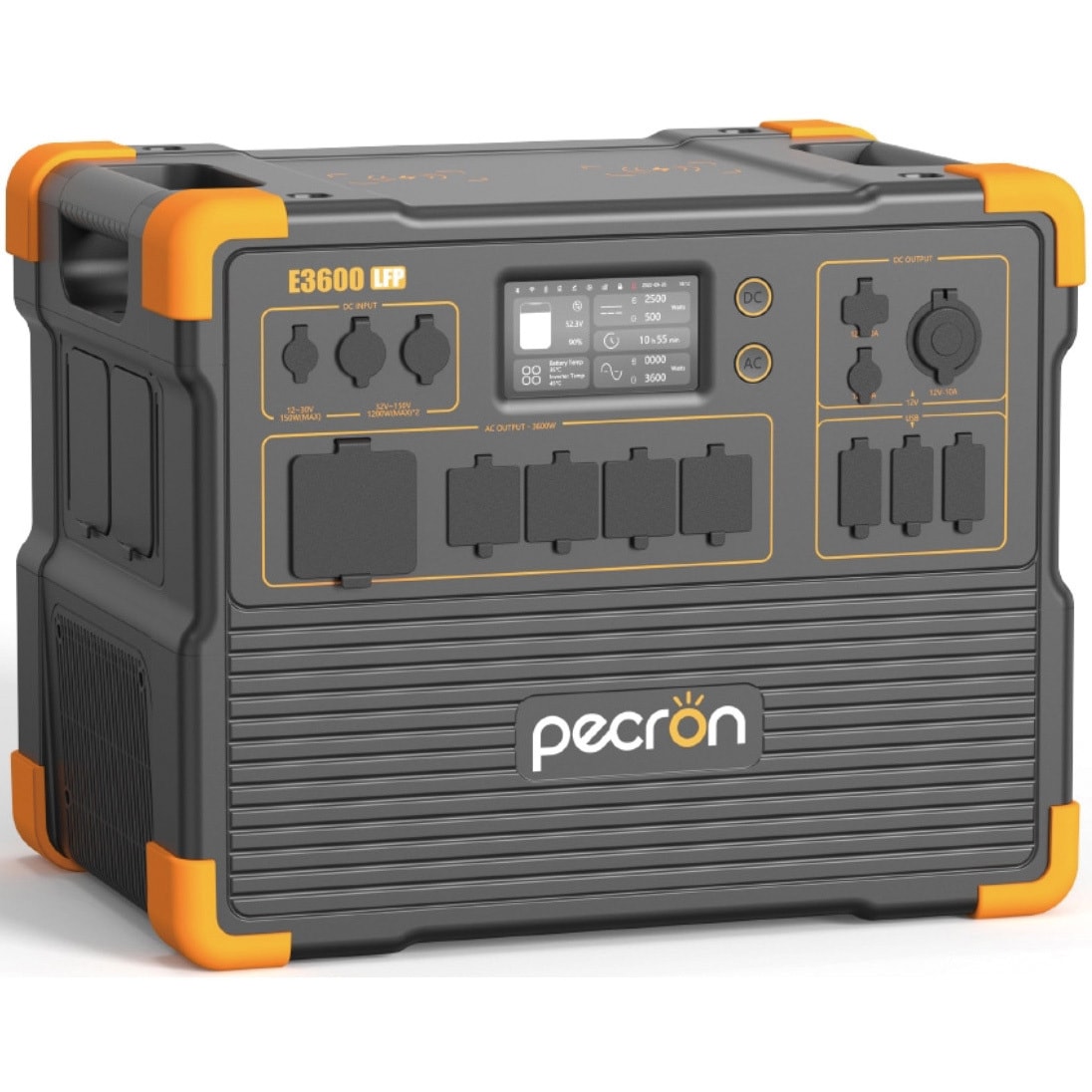 E3600LFP ポータブル蓄電池 PECRON バッテリー容量3072Wh 定格出力