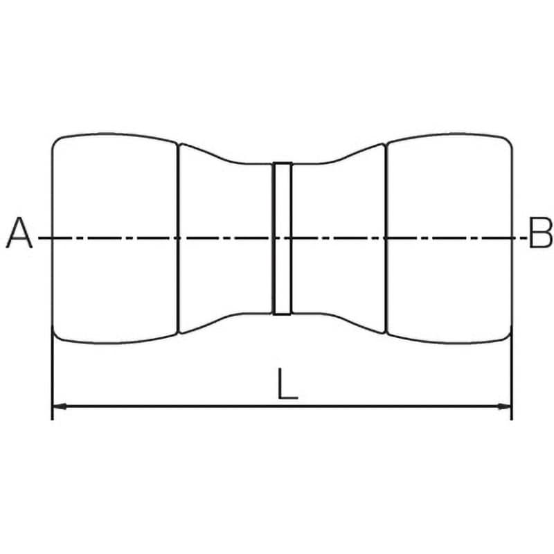 718111-16 QSジョイントクリア ソケット 前澤給装工業 呼び径16A(サイズA)/16A(サイズB) 長さ71(L)mm 718111-16  - 【通販モノタロウ】