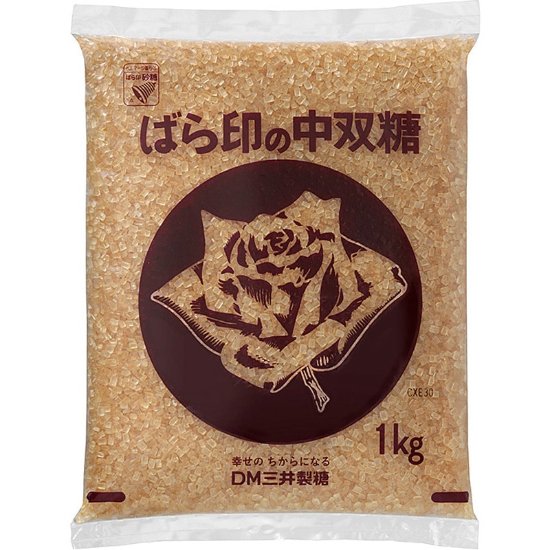 PLK ばら印の中双糖 1袋(1kg) DM三井製糖(旧：大日本明治製糖) 【通販