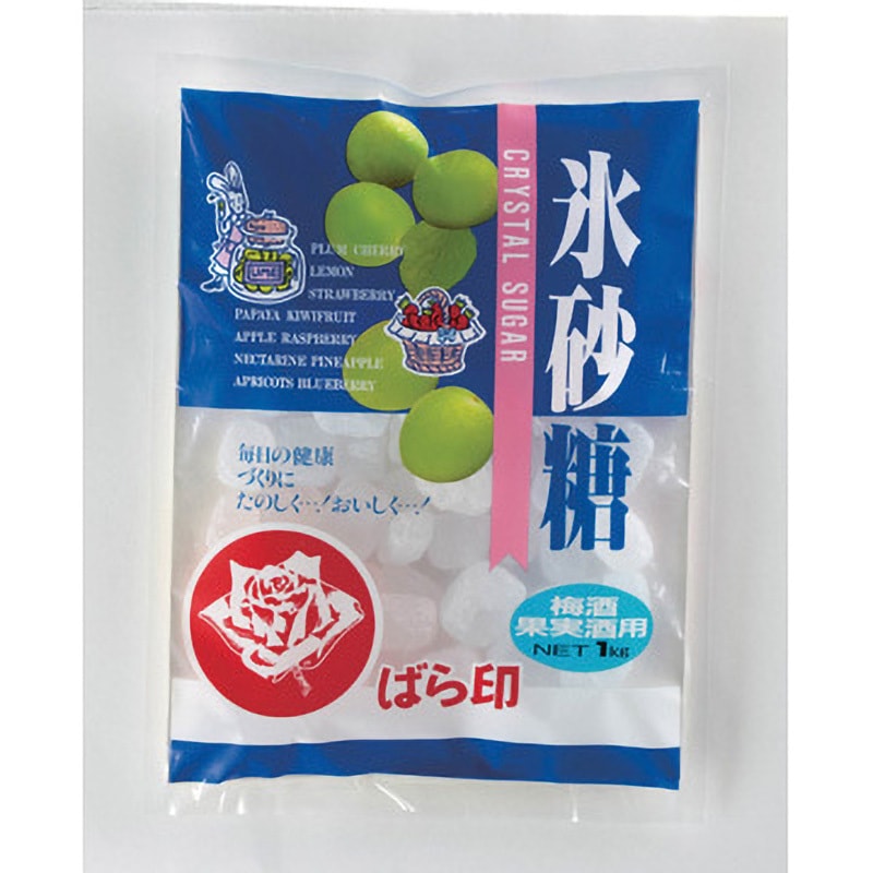 自然健康社 氷砂糖 1kg×3個 ロック 中粒 梅酒用 果実酒用 北海道