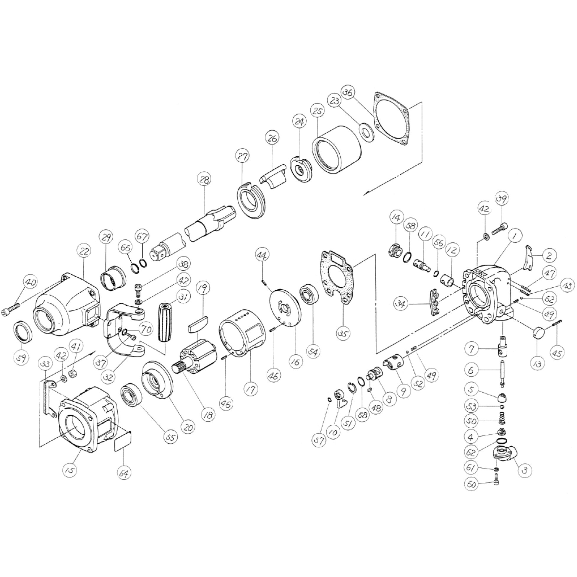 43-16-44-90C 部品 インパクトレンチ MI3800GL、MI3800GS 東空販売 1台使用個数1CP   43-16-44-90C