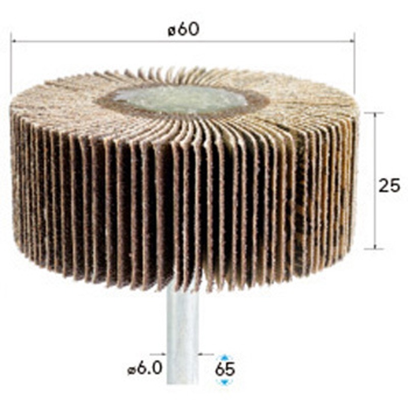 あたまからさ1番 49335 フラップサンダー (軸径6mm) NSK(ナカニシ) 外径60mm 1パック