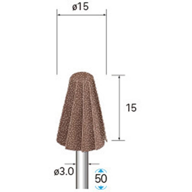 49853 インサイドコーンサンダー (軸径3mm・6mm) NSK(ナカニシ