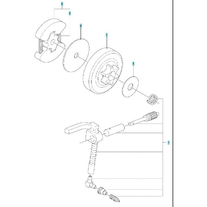 599588501 ハスクバーナ エンジンチェーンソー 135 Mark II 部品 クラッチおよびオイルポンプ ハスクバーナ スプリング -  【通販モノタロウ】